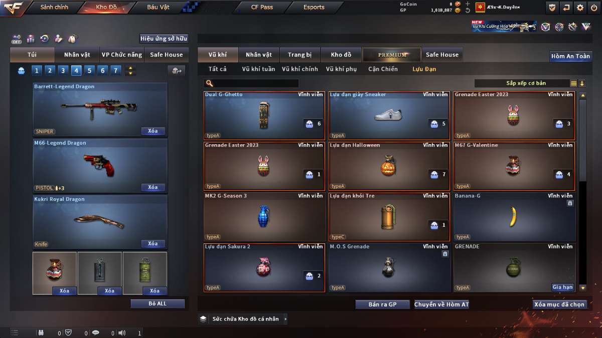 shop acc cf uy tin gia re